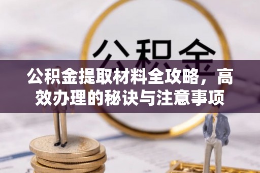 金塔公积金提取材料全攻略，高效办理的秘诀与注意事项
