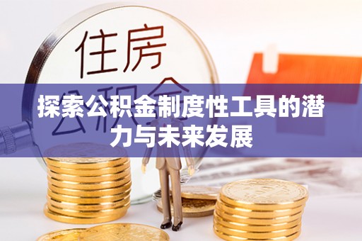 金塔探索公积金制度性工具的潜力与未来发展