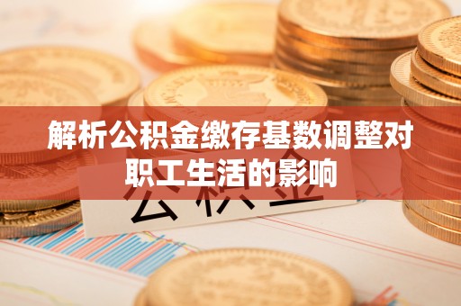 金塔解析公积金缴存基数调整对职工生活的影响