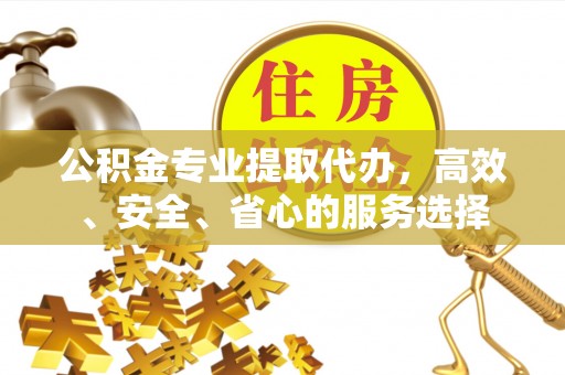 金塔公积金专业提取代办，高效、安全、省心的服务选择