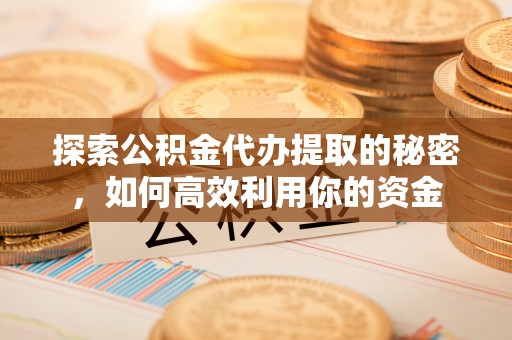 金塔探索公积金代办提取的秘密，如何高效利用你的资金