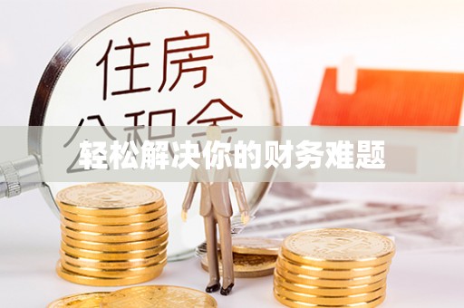金塔轻松解决你的财务难题