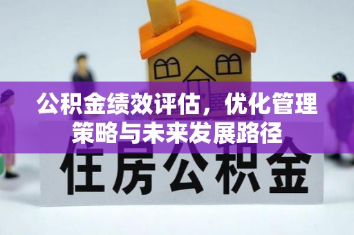 金塔公积金绩效评估，优化管理策略与未来发展路径