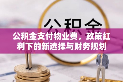 金塔公积金支付物业费，政策红利下的新选择与财务规划