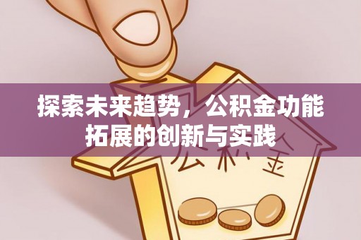 金塔探索未来趋势，公积金功能拓展的创新与实践