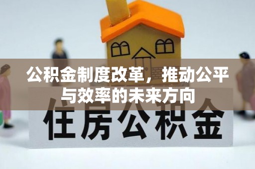 金塔公积金制度改革，推动公平与效率的未来方向