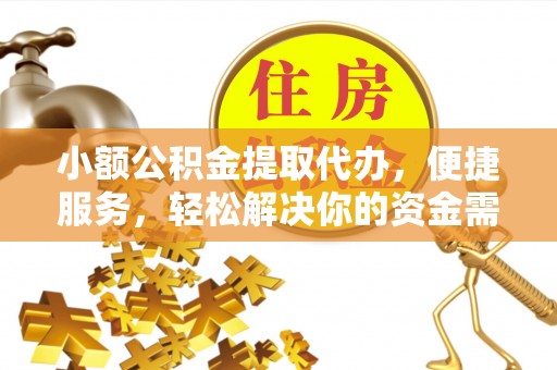 金塔小额公积金提取代办，便捷服务，轻松解决你的资金需求