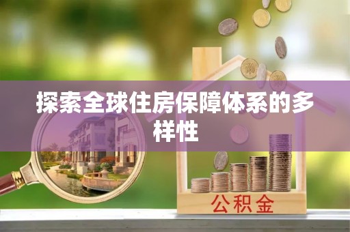 金塔探索全球住房保障体系的多样性