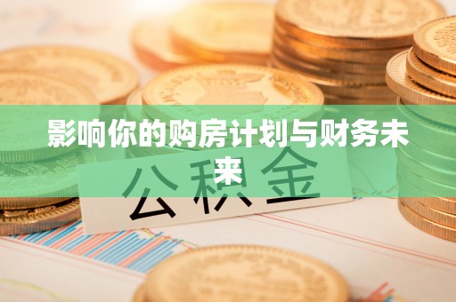 金塔影响你的购房计划与财务未来