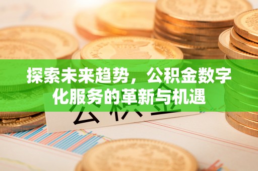 金塔探索未来趋势，公积金数字化服务的革新与机遇