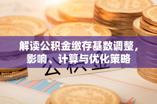金塔解读公积金缴存基数调整，影响、计算与优化策略