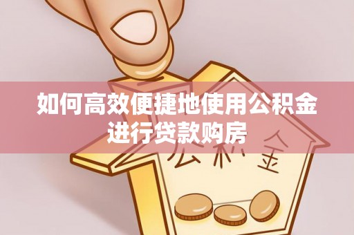 金塔如何高效便捷地使用公积金进行贷款购房