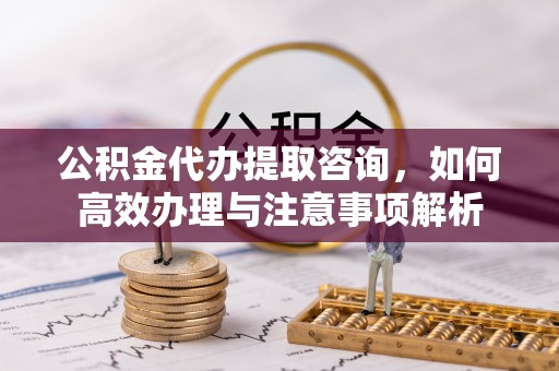 金塔公积金代办提取咨询，如何高效办理与注意事项解析