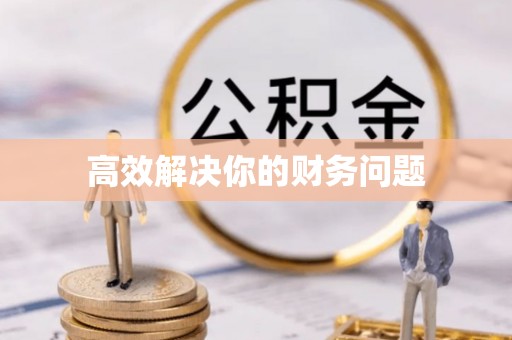 金塔高效解决你的财务问题
