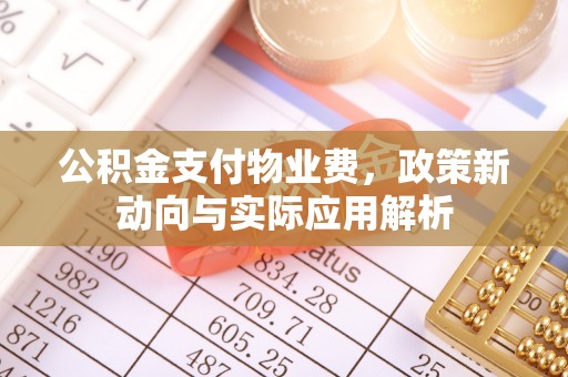 金塔公积金支付物业费，政策新动向与实际应用解析